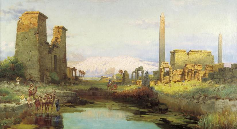 Lefagytak a turisták az ősi egyiptomi templomnál, amikor felnéztek az égre, óriási volt a csodálkozás