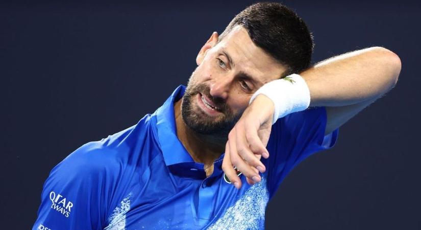 Totális összeomlás, sosem látott mélypontra került Novak Djokovics