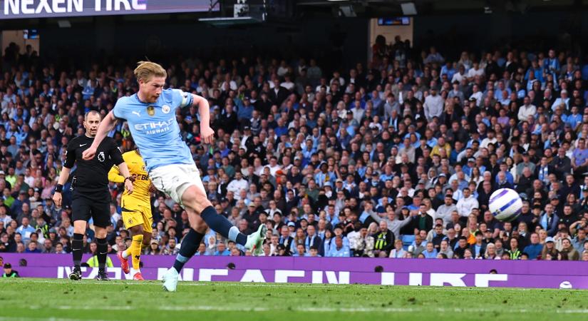 De Bruyne döntött: tovább robog a BL-indulás felé a City
