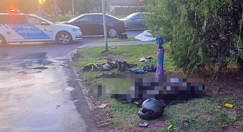 Motorosbaleset Cegléden: nem adta meg az elsőbbséget az autós, a 65 éves férfi a helyszínen meghalt