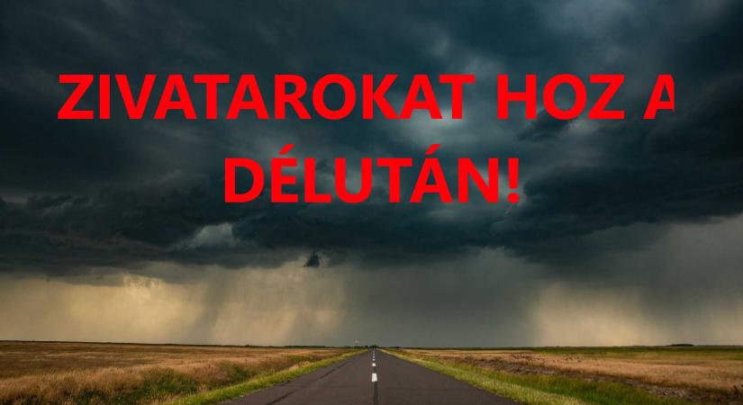 Hidegfront hoz zivatarokat!