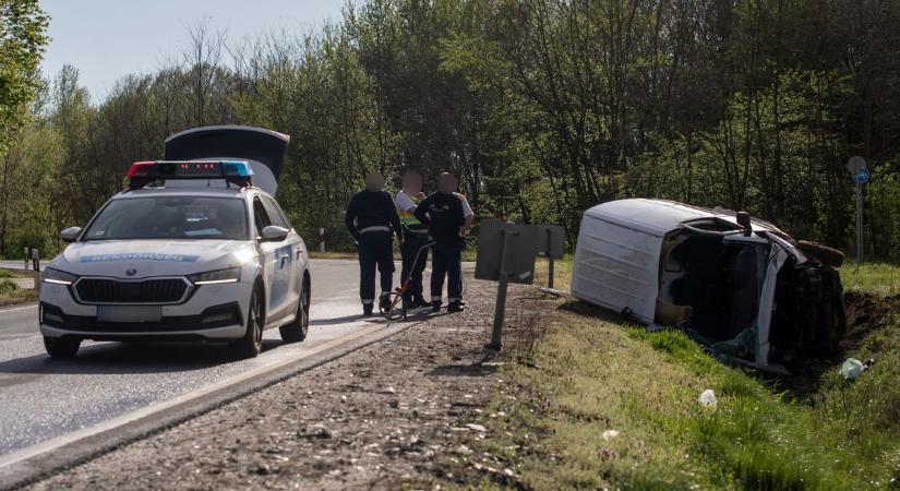 Súlyos tömegkarambol történt Marcalinál, nyolcan megsérültek