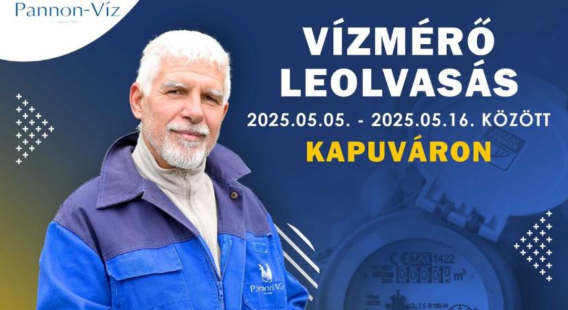Aknás lakossági vízmérő leolvasás a Kapuváron