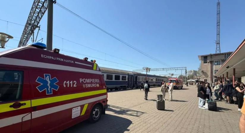 Egy várandós nő kórházban maradt a vonatbaleset után