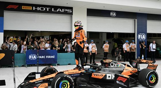 Kettős McLaren-siker a Miami Nagydíjon, Verstappen lemaradt a dobogóról