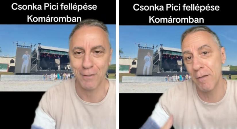 15-20 ember csápolt Csonka András legutóbbi fellépésén, a színész üzent az őt kritizálóknak