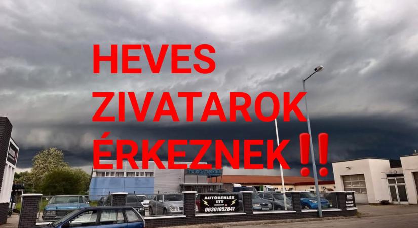 Érkeznek a zivatarok, szupercella a határon!