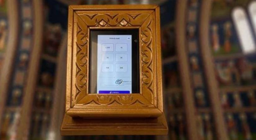 Vihart kavart az első digitális persely elhelyezése az athéni székesegyházban