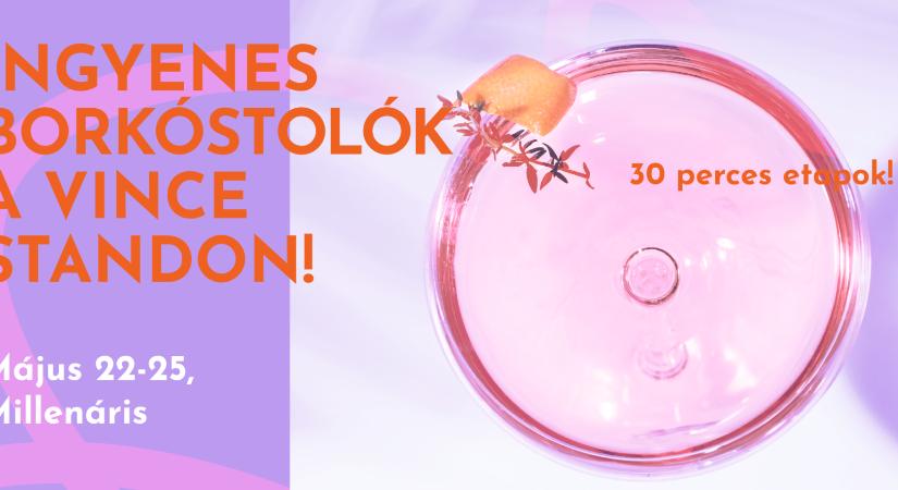 Ingyenes borkóstolók a Gourmet Fesztivál Vince standján!