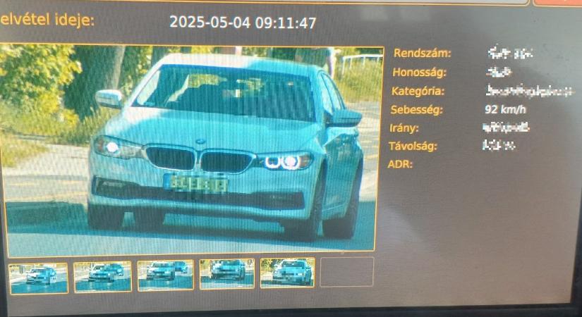 Zöld rendszámos BMW-vel száguldozott Salgótarjánban, ennyibe fájt neki!