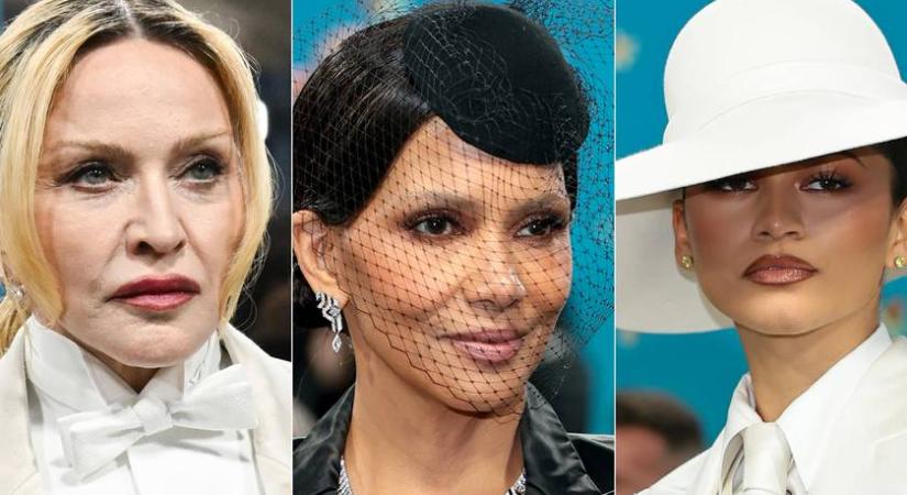 Halle Berry bugyit se viselt áttetsző ruhája alatt a Met-gálán: fotókon a női sztárok szettjei