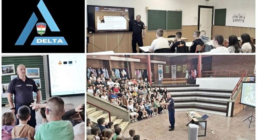 Három iskolában tartottak bűnmegelőzési előadást a rendőrök