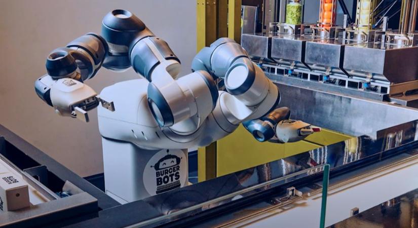 Robotok irányítják ezt a hamburgerezőt — és rekordgyorsan, 27 másodperc alatt tálalják ki az ételt