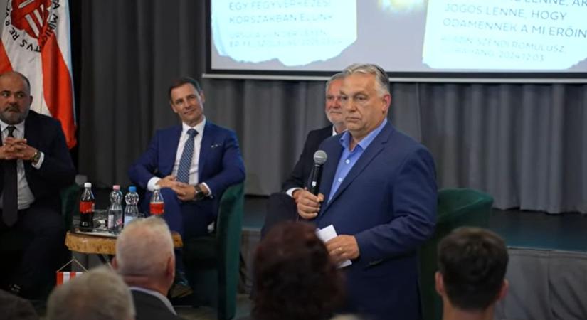 Orbán Ráckevén bukkant fel, átláthatósági törvényről beszélt