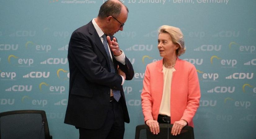 Ursula von der Leyennek a szeme se rebben: így ünnepli az új német kancellárt