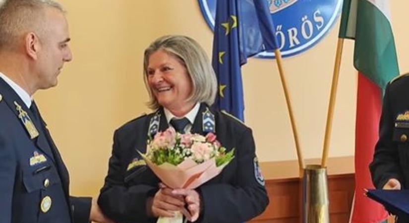Egy élet a becsület szolgálatában, 40 év után elbúcsúzott a rendőrnő