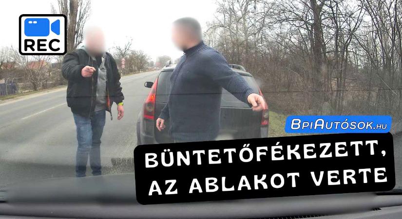 Büntetőfékezett, majd az ablakot verte – ott ült a 9 hónapos baba is
