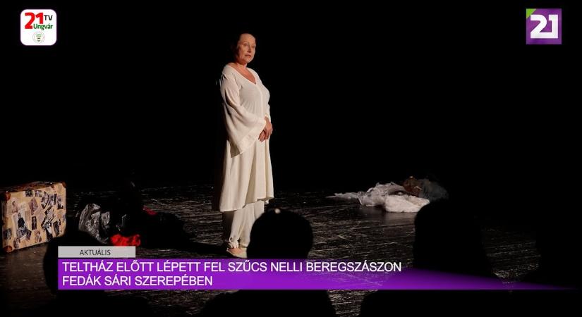 Aktuális (2025.05.07) Teltház előtt lépett fel Szűcs Nelli Beregszászon Fedák Sári szerepében (videó)