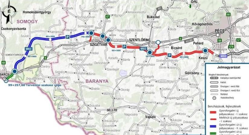 Zöld jelzést kapott az M60-as folytatása – Pécs és Szigetvár között tervezik a következő szakaszt