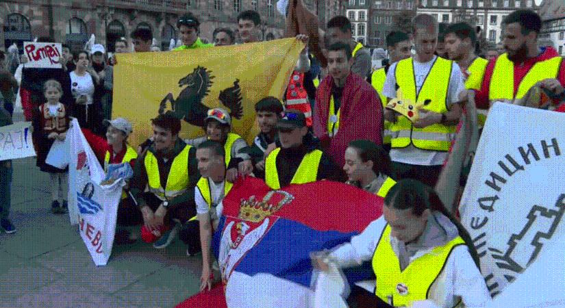 Megérkeztek Strasbourgba a maratonfutó egyetemisták