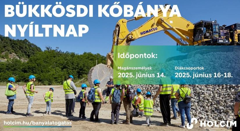 Ismét megnyitja kapuit a nagyközönség előtt a Holcim Bükkösdi Kőbányája