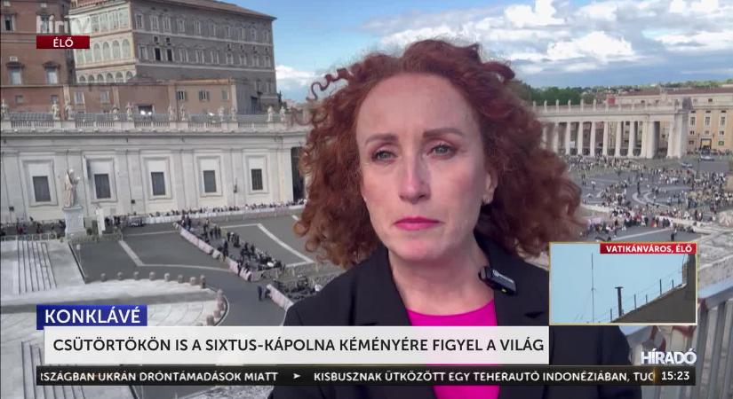 Csütörtökön is a Sixtus kápolna kéményére figyel a világ  videó