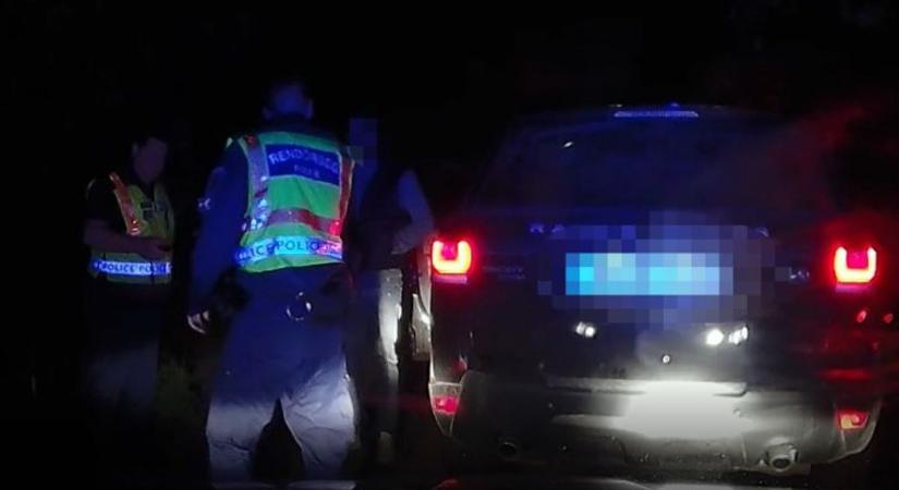 Ittasan menekült a törvény elől (videó)