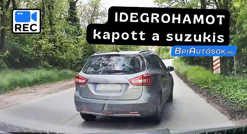 Idegből rángatta a kocsit és büntetőfékezett a suzukis