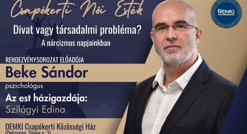 Újabb izgalmas előadással tér vissza a Csapókerti Női Est!