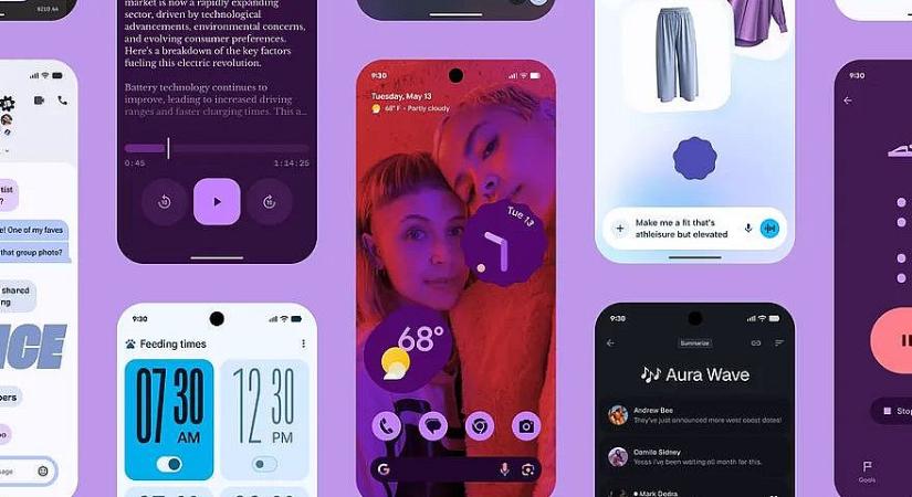 Hivatalosan is bemutatta az Android új külsejét a Google - itt vannak a képek róla