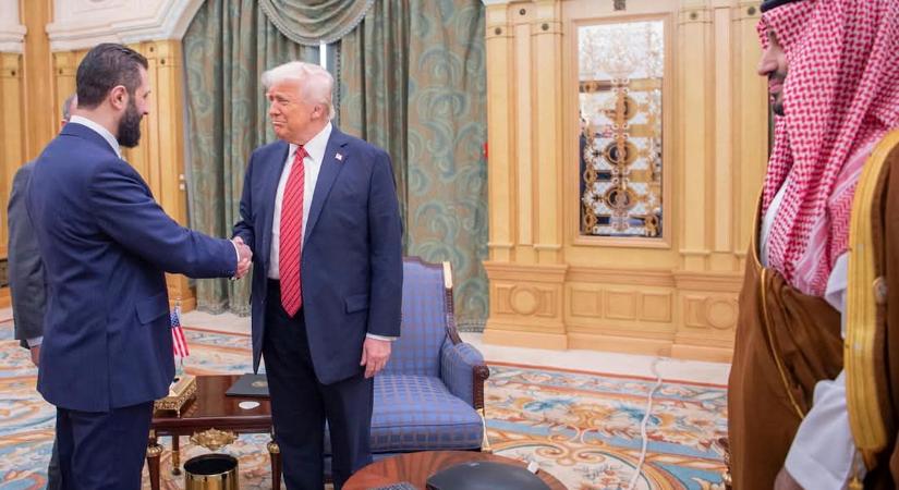 Donald Trump találkozott Szíria ideiglenes elnökével