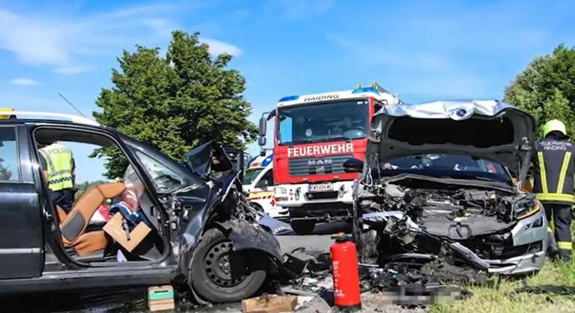 Ketten súlyosan megsérültek, egy kutya pedig elpusztult a frontális ütközésben