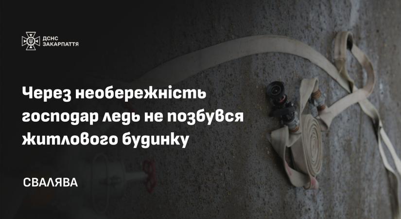 Tűz ütött ki egy lakóházban Szolyván
