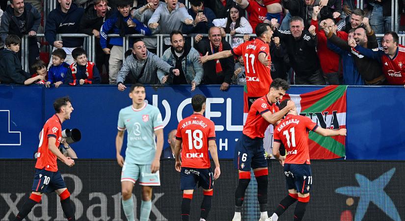 La Liga: pont nélkül maradt az Osasuna ellen az Atletico Madrid! – videóval