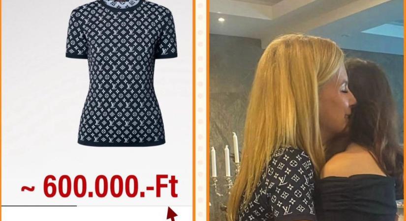 Hadházy legújabb képén Várkonyi Andrea 600 ezres Luis Vuitton pólóban pózol