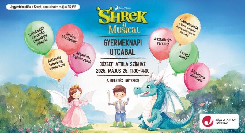 Mesevilág a József Attila Színházban: Jön a SHREK, A MUSICAL gyermeknapi utcabál