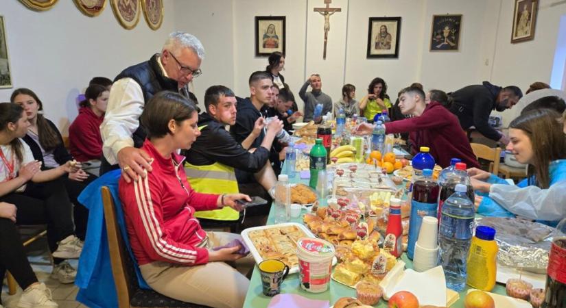 Bajmokon a plébánián is aludtak az egyetemisták