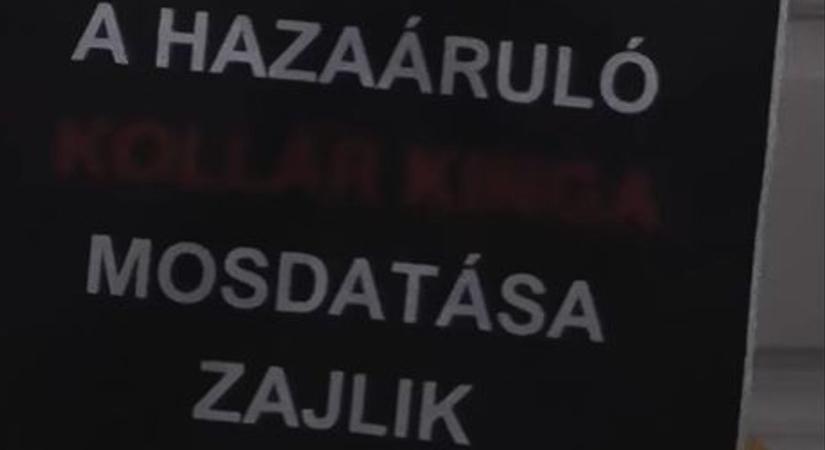 Akciózott a Fidelitas: a „hazaáruló” Kollár Kinga mosdatására hívták fel a figyelmet