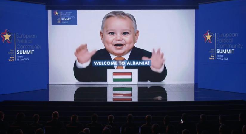 AI-generált bébi Orbánnal sokkoltak az albániai csúcstalálkozón