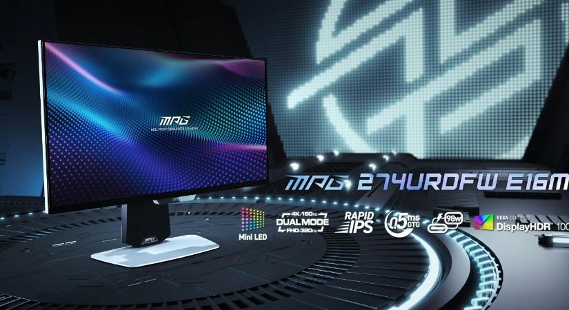 Dual Mode-os, Mini LED-es IPS monitor jött az MSI műhelyéből