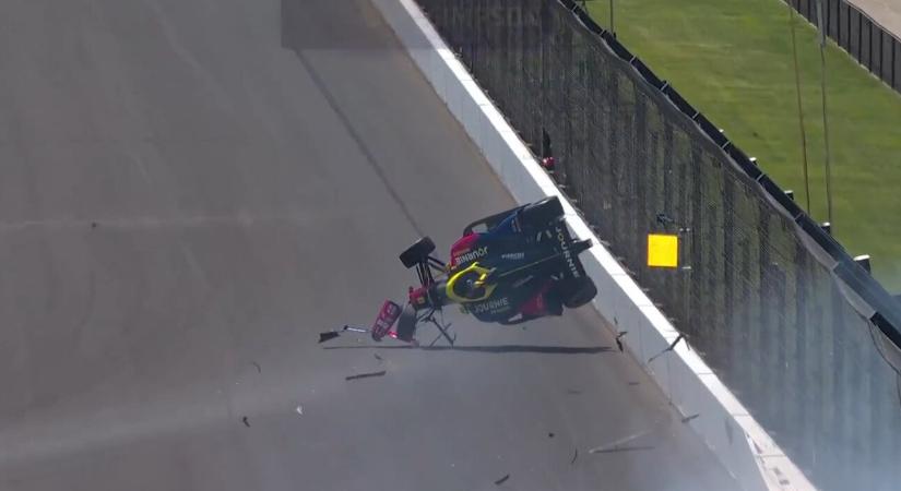 Nagy balesettel indult az Indy 500 kvalifikáció előtti, utolsó edzése