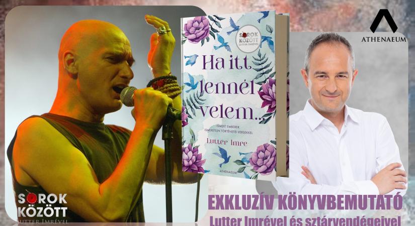 Ha itt lennél velem… – Legendákkal a színpadon mutatják be Lutter Imre új verses interjúkötetét