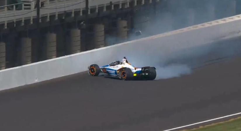 Indy 500: Kyle Larson már az első kvali-szimulációja során összetörte az autóját