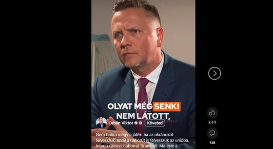 Orbán Viktor beharangozta, hogy interjút adott Gönczi Gábornak