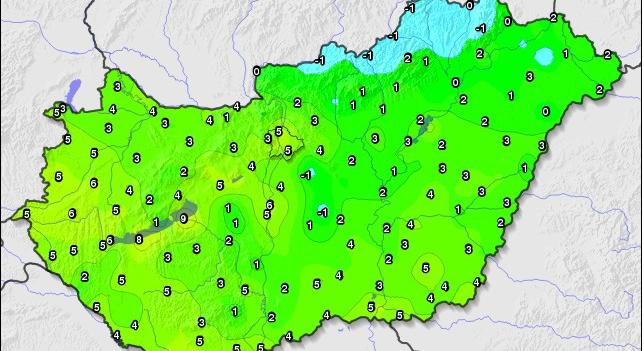 Meteorológia: megdőlt a hajnali hidegrekord pénteken