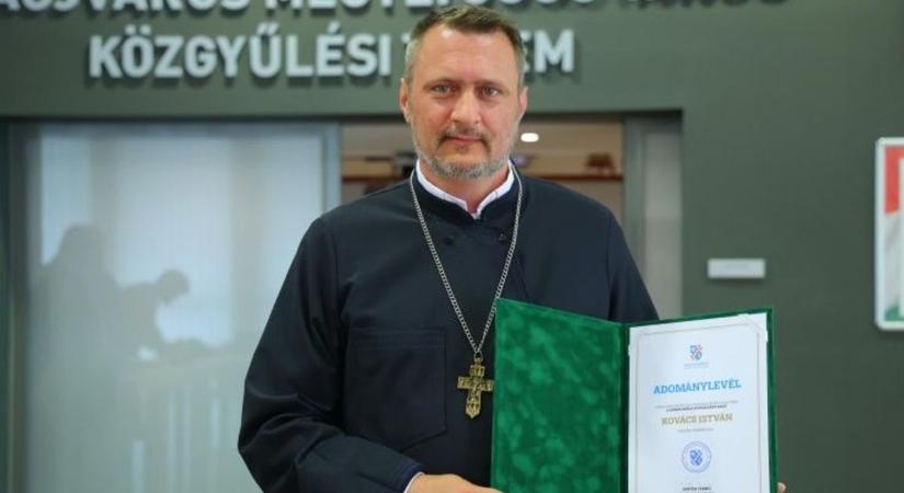 Kovács István parókus díjazása