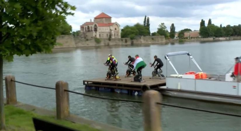 Különleges bringások lepték meg a Tour de Hongrie-t az Öreg-tavon