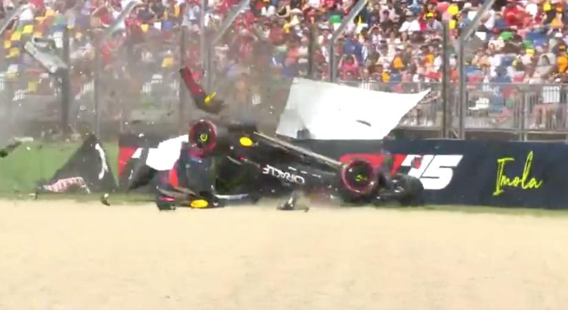 Durva baleset az F1-ben: Yuki Tsunoda óriásit bukott