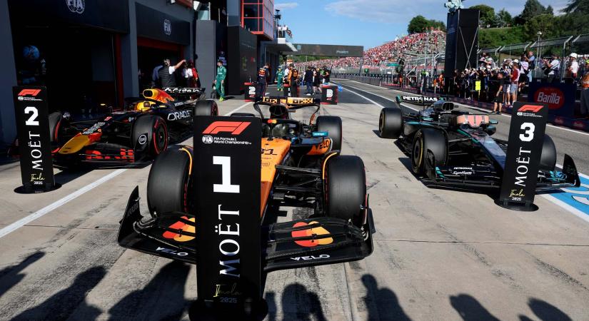 Az F1-es Emilia-Romagna Nagydíj rajtrácsa