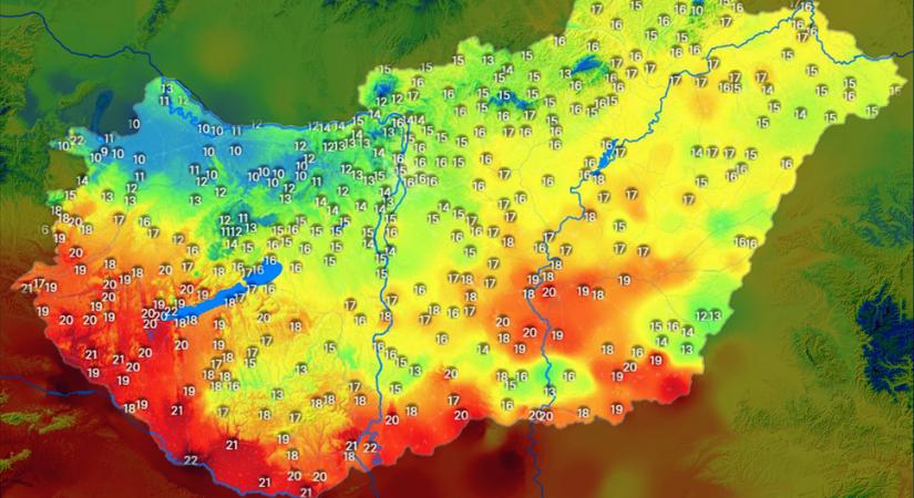 10 fokos kontraszt alakult ki nyugaton (idokep.hu)